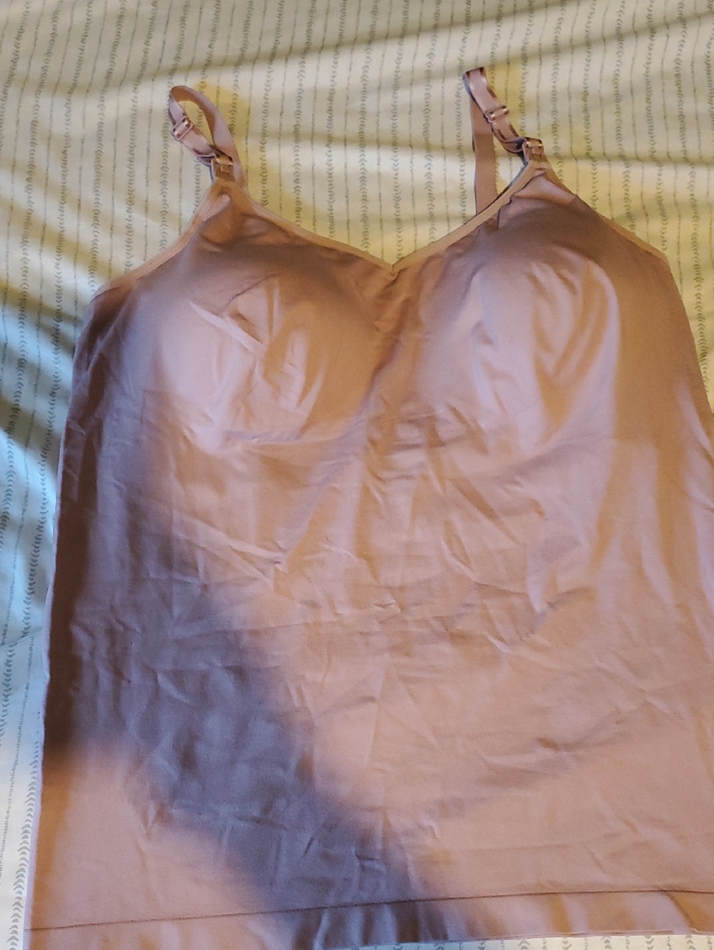 Destination Maternity Seamless Nursing Cami in Mauve Pink